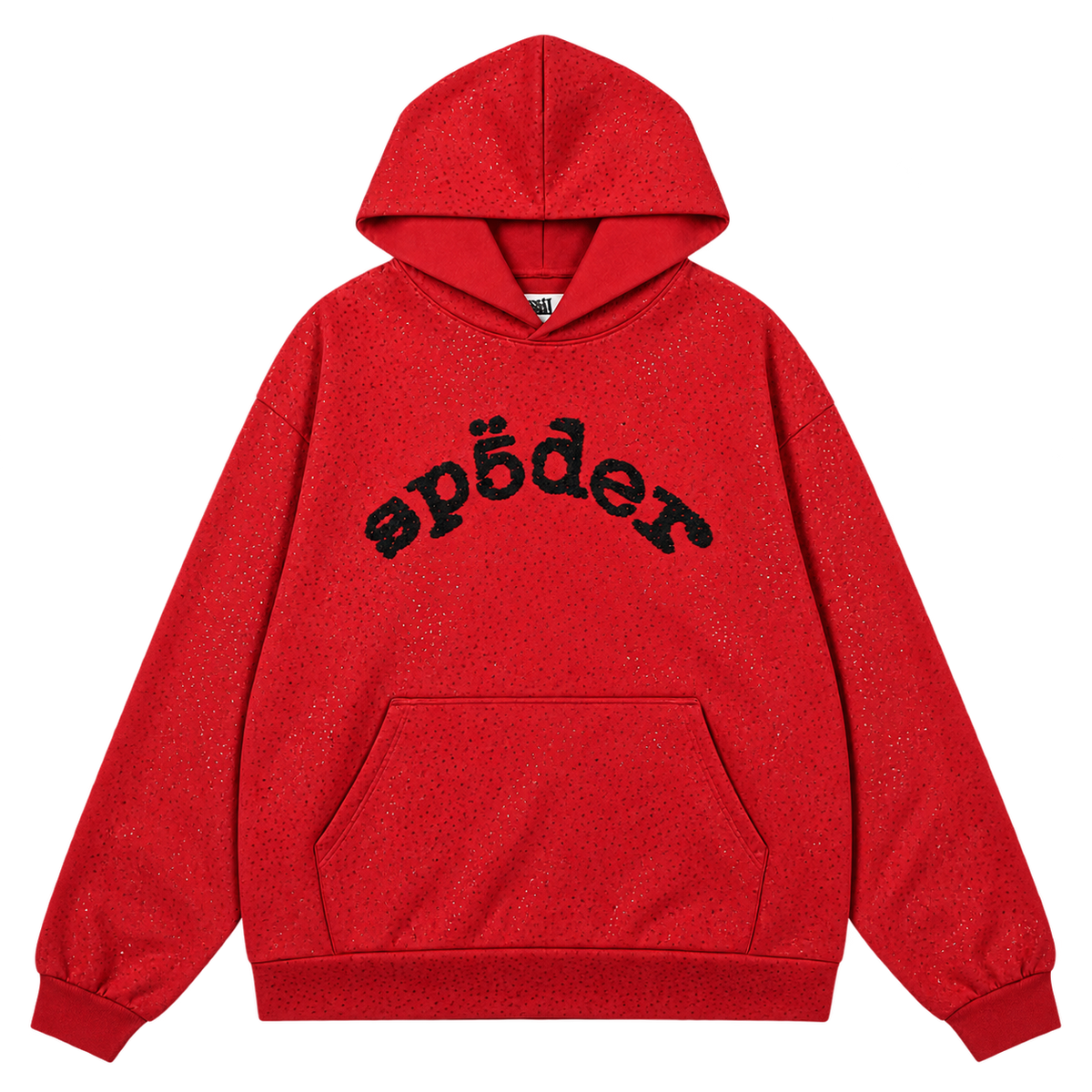 Buzo sp5der brillos rojo