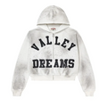 Valley Forever Classic Zip Up Hoodie White