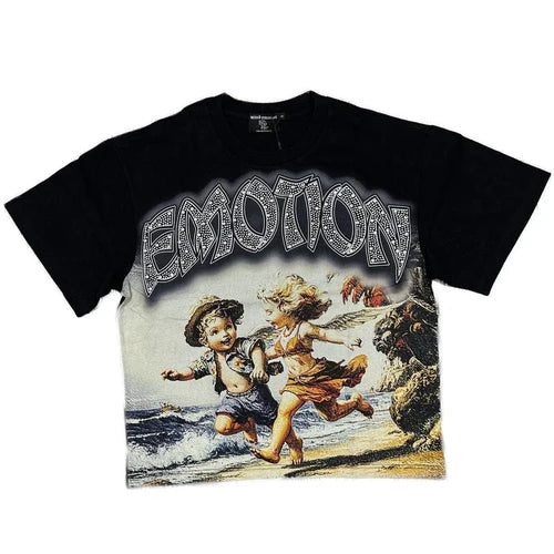 Camiseta Manga Corta Mixed Motion Black