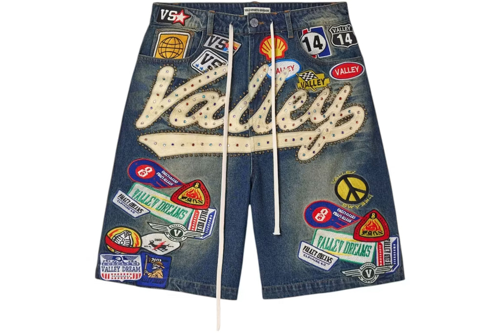 Valley Forever Blue 1980's short