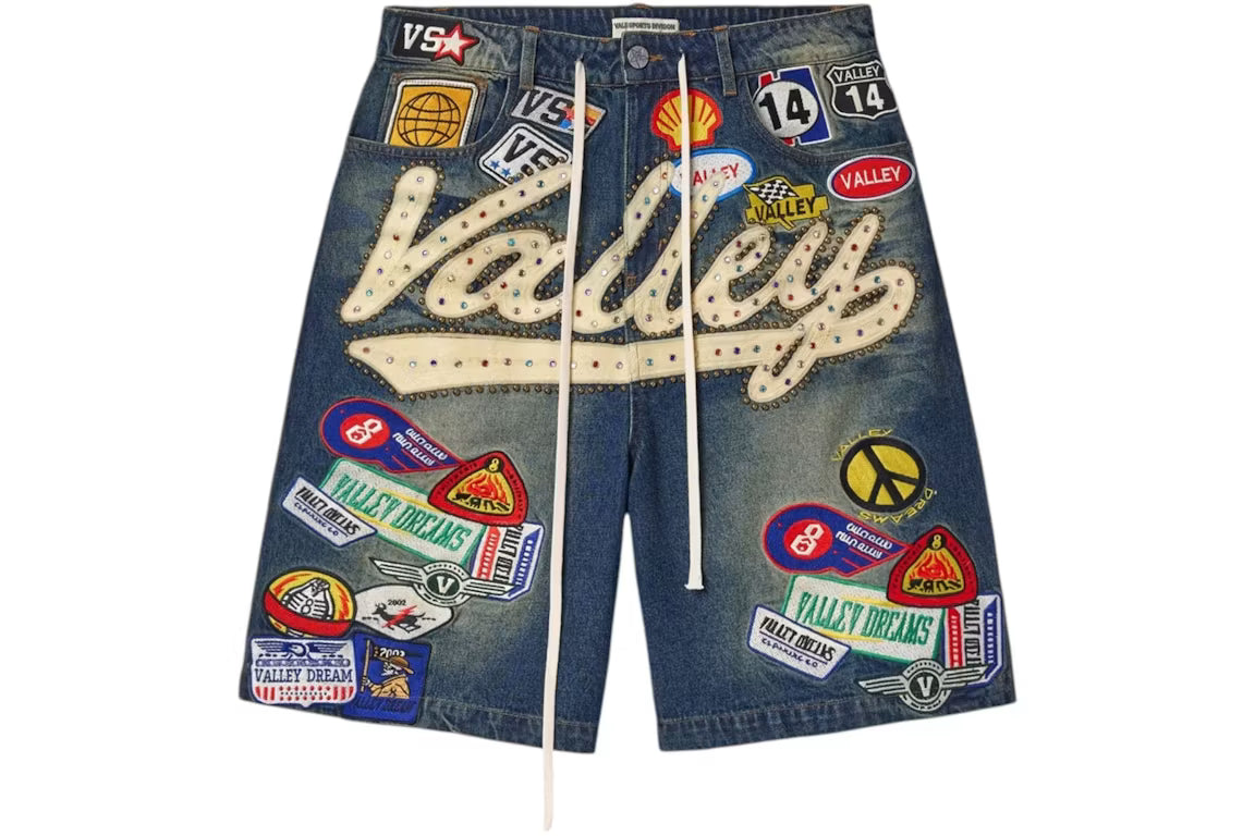 Valley Forever Blue 1980's short