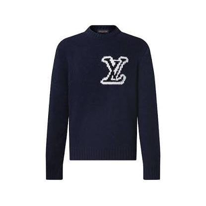 suéter Louis Vuitton Wool Crewneck Azul