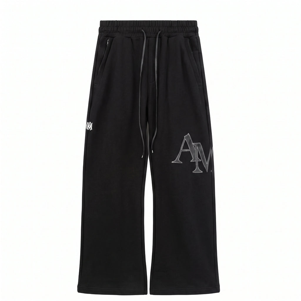 Amiri Logo Appliqué Cotton Running Pants