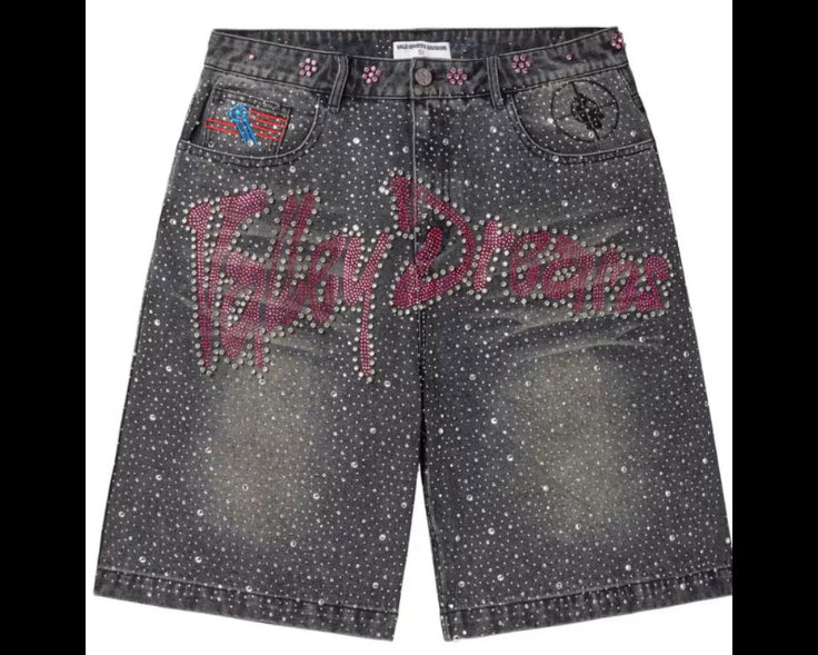 Short Valley Dreams Negro con Brillos