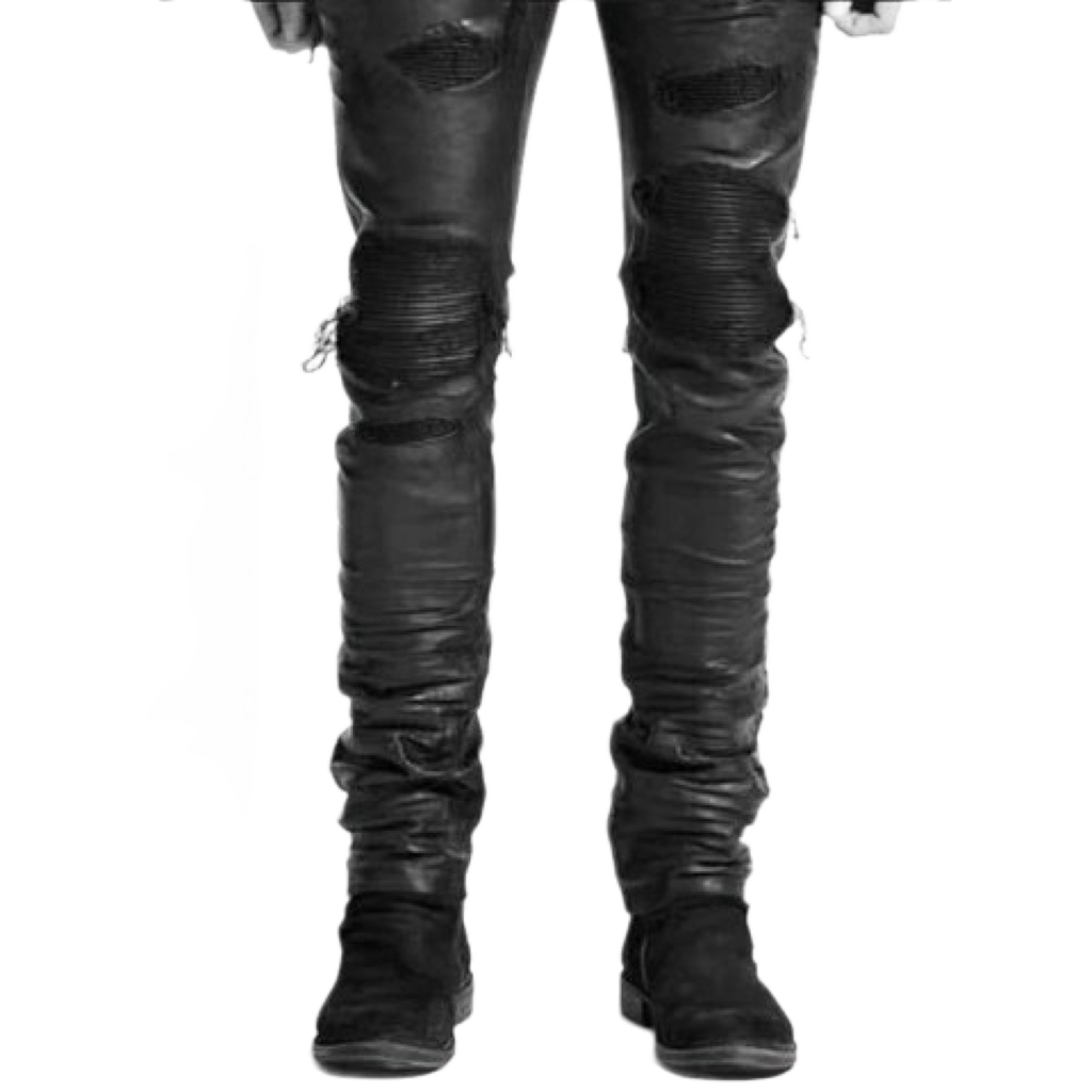 Rick Owens Waxed Stacked Denim