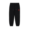 Ami Paris Black Cotton Sweatpants