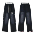 HELLSTAR STUDIOS Washed Loose Button-Down Trousers