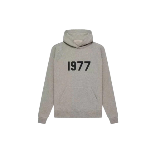 (New Version) Fear of God Essentials 1977 Dark Oatmeal Hoodie