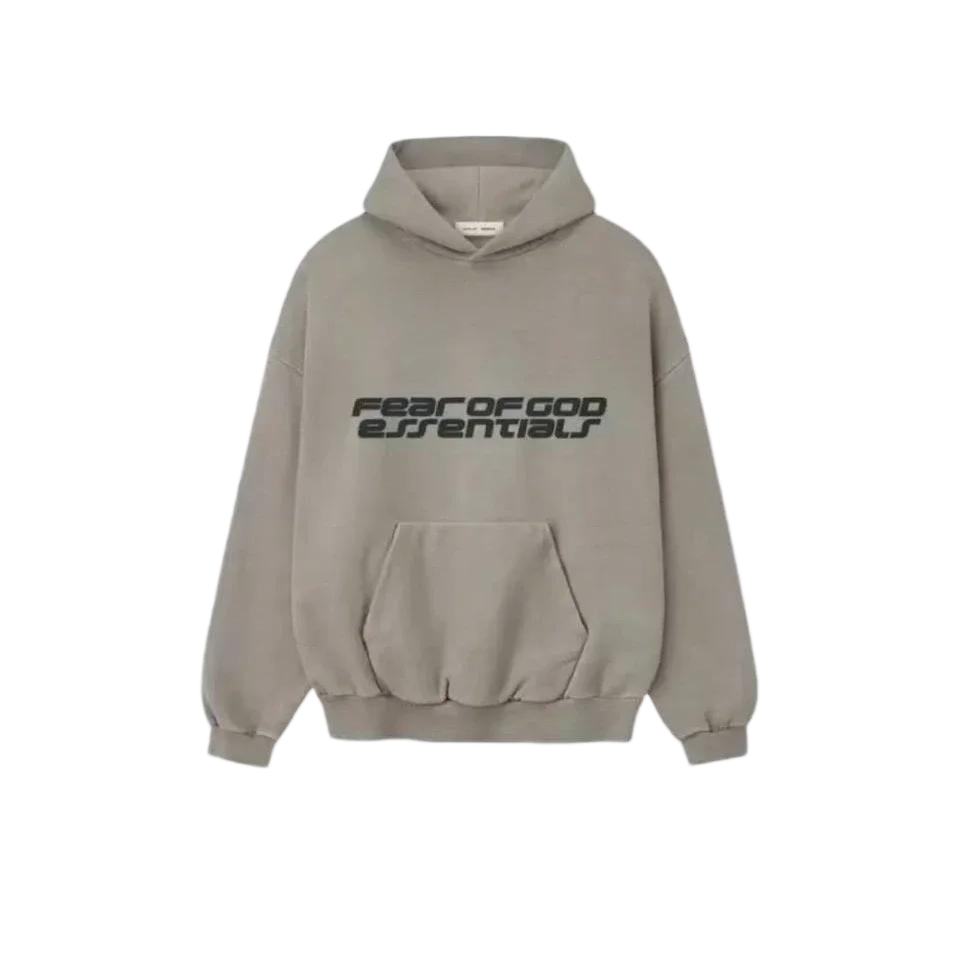 (New Version) Fear of God Essentials '90s-Style Smoke Grey Hoodie