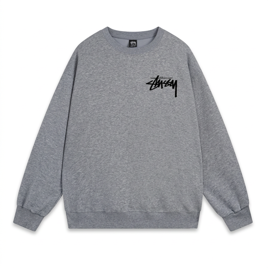 Stussy grey crewneck sweatshirt