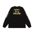 Black long-sleeved T-shirt from Gallery Dept
