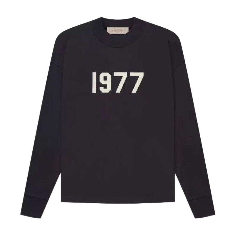 Fear of God Essentials Black 1977 Long-Sleeve T-Shirt
