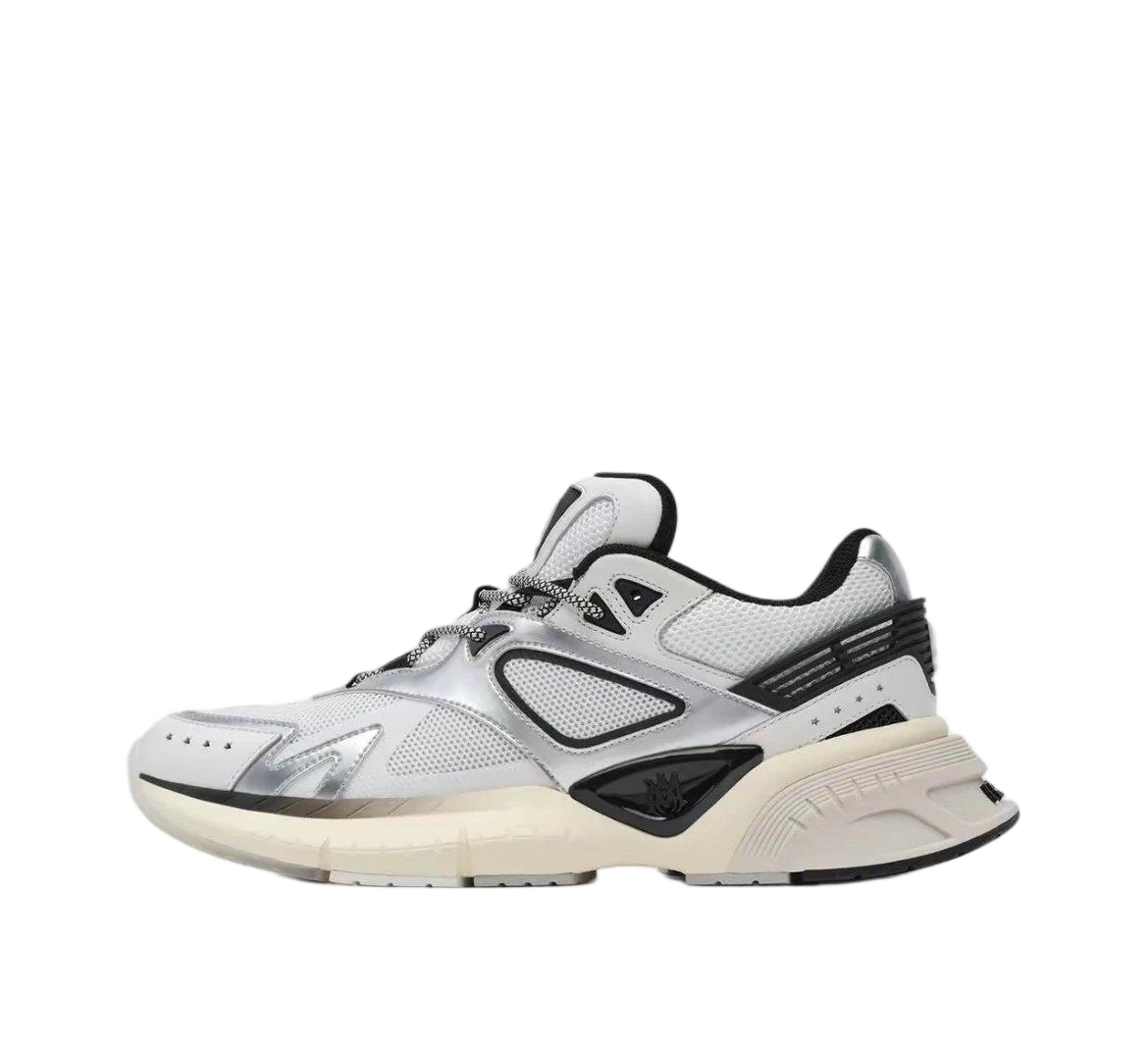 AMIRI MA Runner Silver Mesh Sneakers